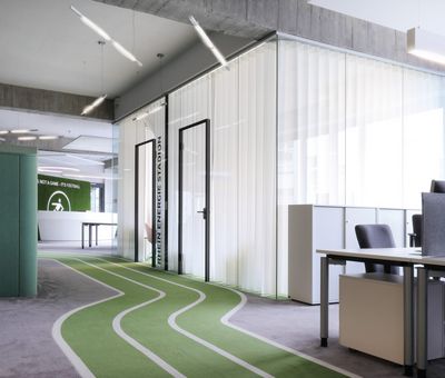 Systèmes de rideaux, SG 5600, Colorama 2, One Football, Berlin, Germany, Wave