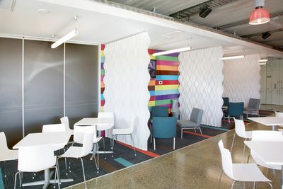 Sistemas de bandas verticales, SG 2900, Multi Visio, Room shot "Express Data", Auckland, New Zealand, Vertical Waves