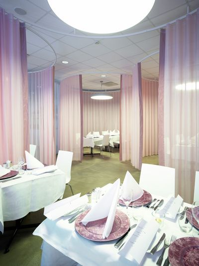 Sistemas de rieles, Room shot "Restaurant Tumba Gymnasium", Tumba, Sweden
