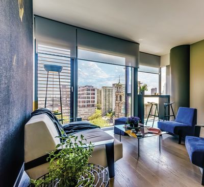 Sistemas de enrollables, SG 4960, Multiscreen 1-10%, Room shot "Cosmopolitan Tower", Warsaw, Poland